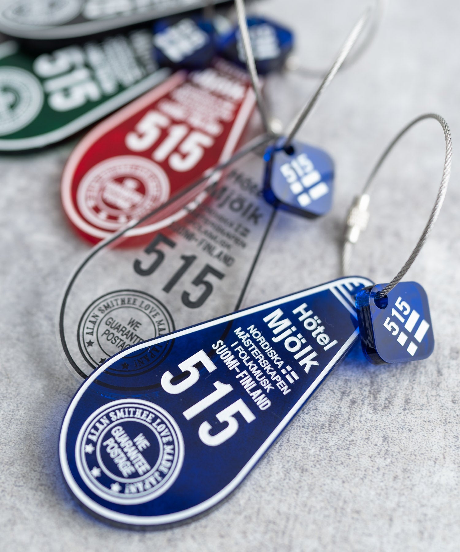 日本製 アクリルホテルキーリング ACRYLIC HOTEL KEY HOLDER(515) AW-1314-2 1939