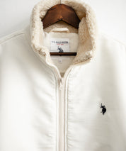 U.S. POLO ASSN. ユーエスポロアッスン BOA JACKET オーバーサイズワンポイントロゴ刺繍ボアジャケット 14865