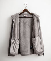 日本未展開モデル THE NORTH FACE ザ・ノースフェイス WHITE LABEL ホワイトレーベル COMFY ALPHA FLEECE ZIP UP ワンポイントロゴ刺繍ボアジャケット 15367