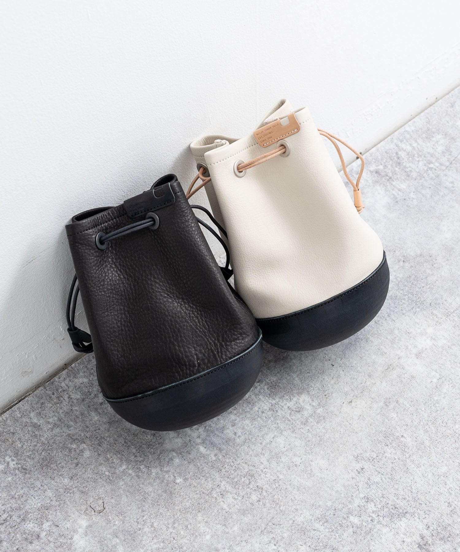 Butler Verner Sails バトラーバーナーセイルズ 日本製 国産DARUMA ALLレザー巾着バッグ JA-2635 11515