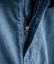 THE NORTH FACE WHITE LABEL BRIS DENIM SHORTS ロゴ刺繍ワイドデニムイージーショートパンツ 16164