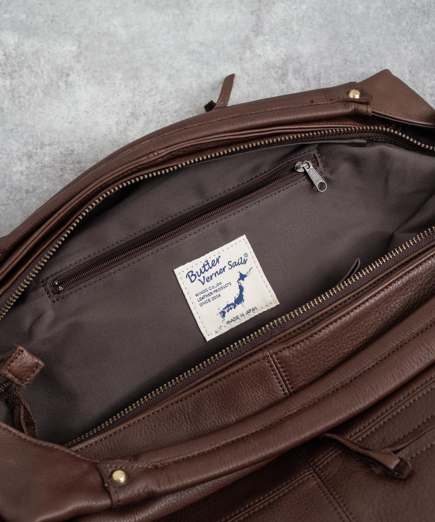 Butler Verner Sails バトラーバーナーセイルズ 日本製 国産オイルレザーエディターズショルダー2nd JA-2128 7834