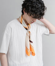 新色追加 スカーフリング付き 大判サイズ総柄スカーフ 12688