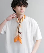 新色追加 スカーフリング付き 大判サイズ総柄スカーフ 12688