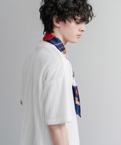 新色追加 スカーフリング付き 大判サイズ総柄スカーフ 12688