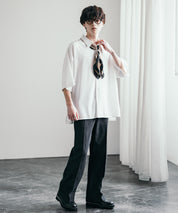 新色追加 スカーフリング付き 大判サイズ総柄スカーフ 12688