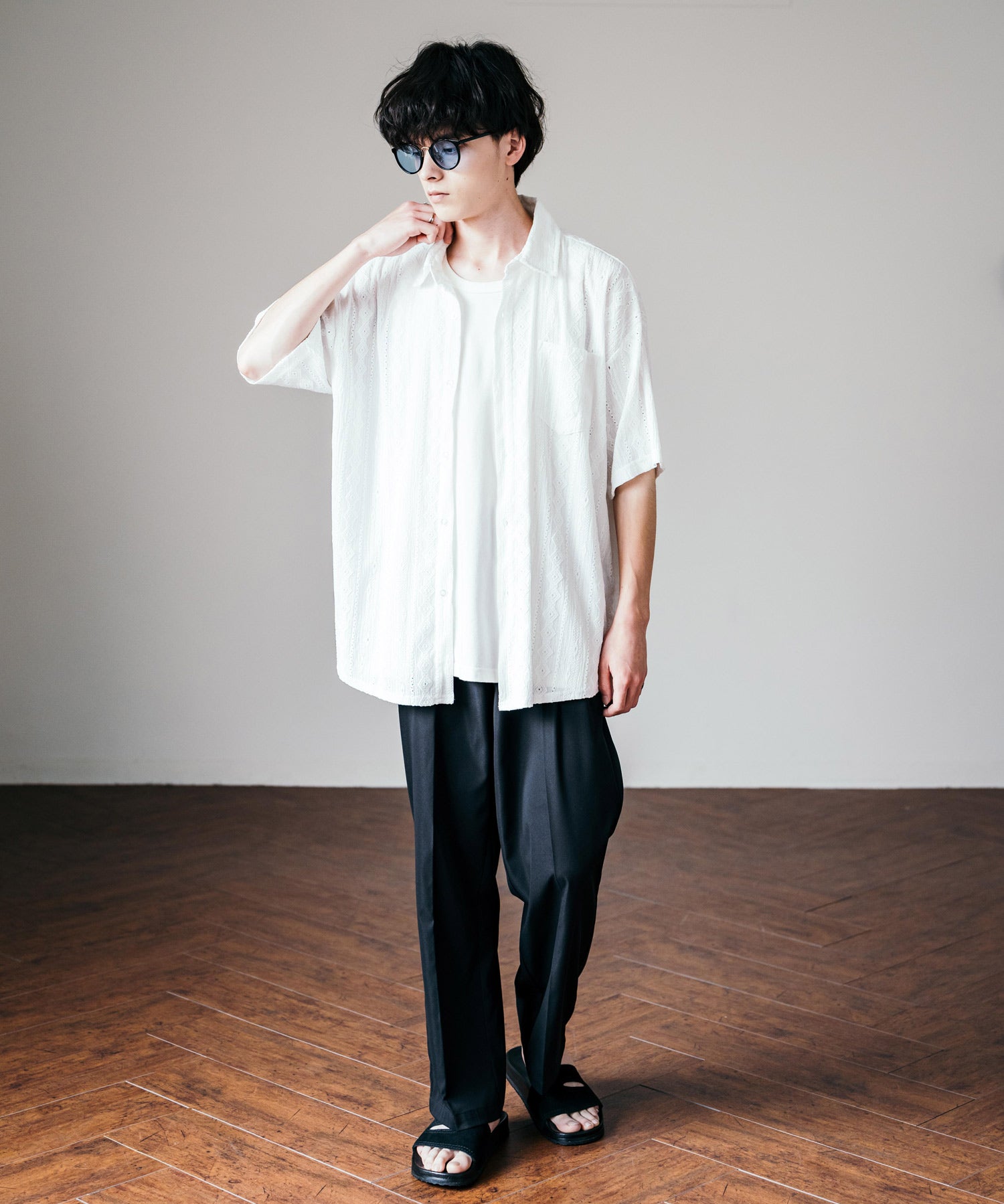 コンビボストンカラーレンズサングラス 12720