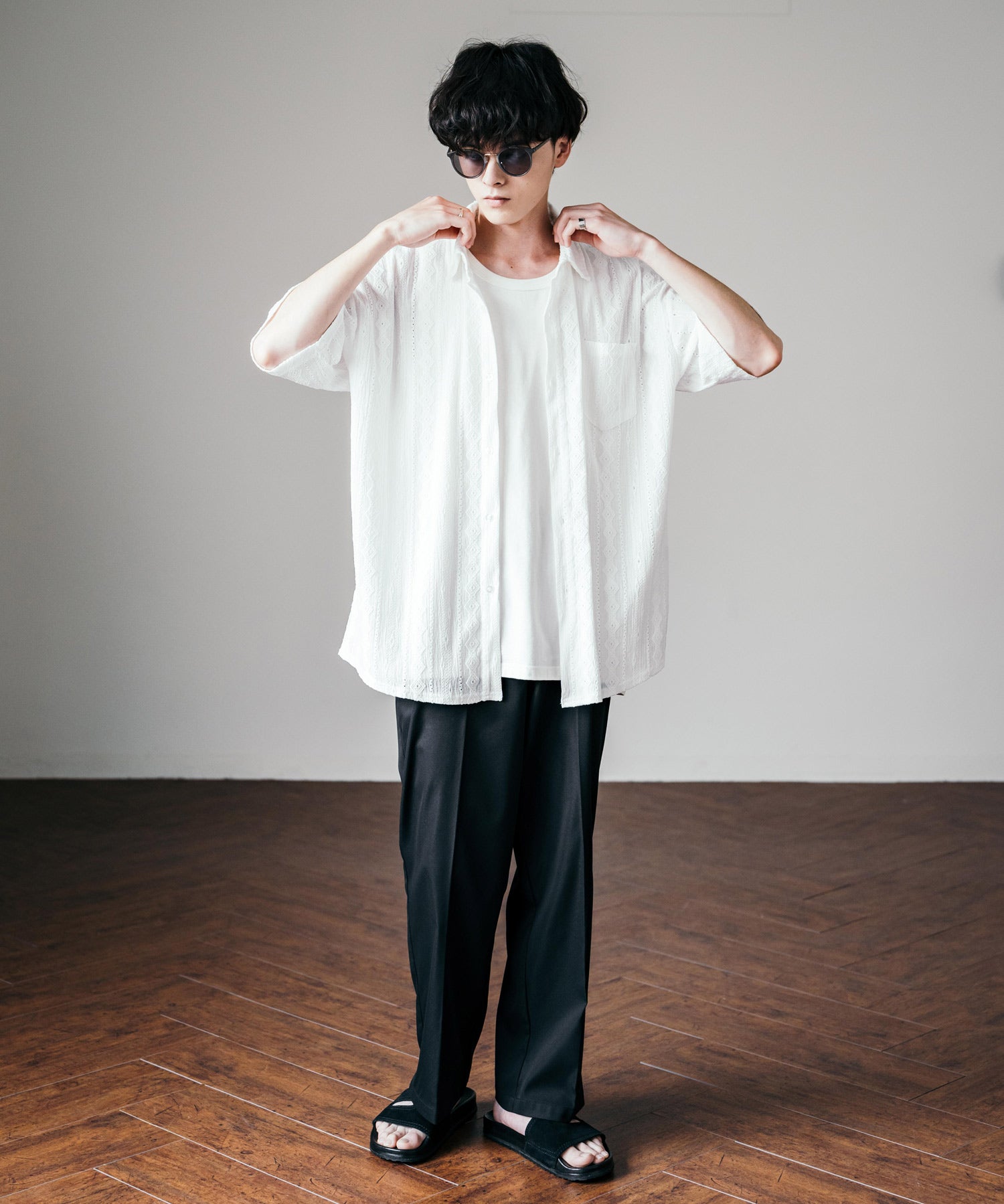 コンビボストンカラーレンズサングラス 12720