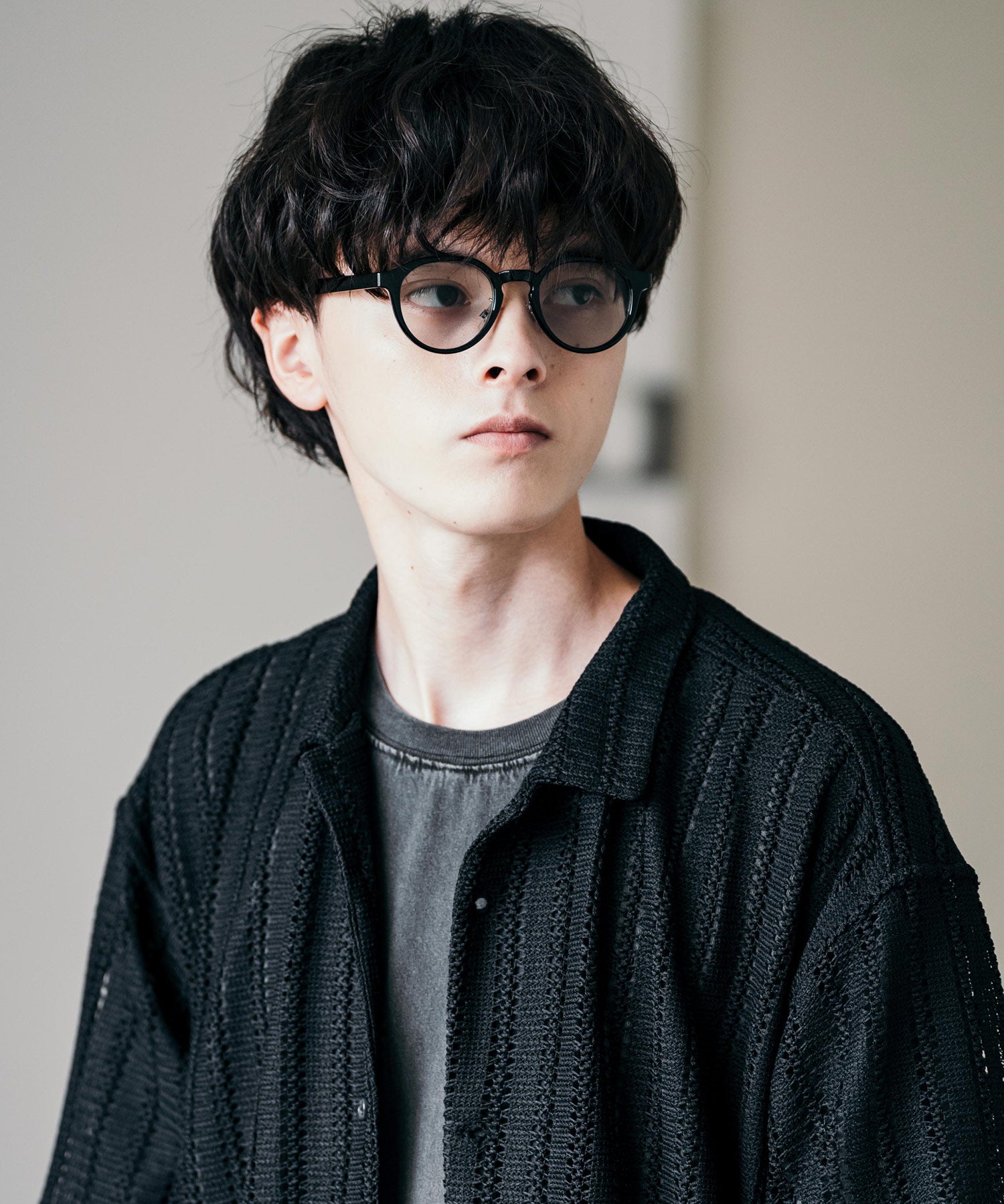 ボストンカラー レンズサングラス 伊達メガネ 12722