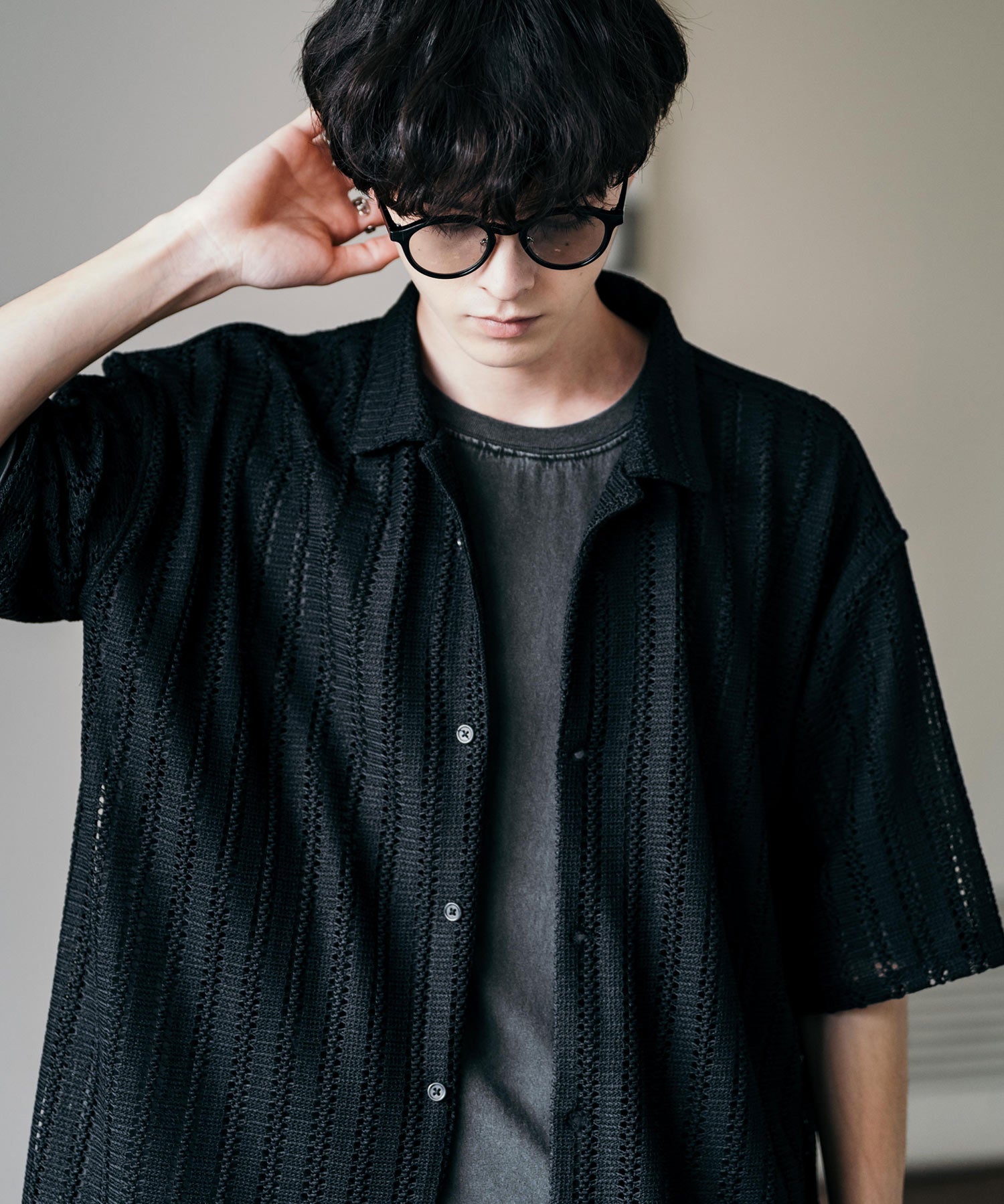 ボストンカラー レンズサングラス 伊達メガネ 12722