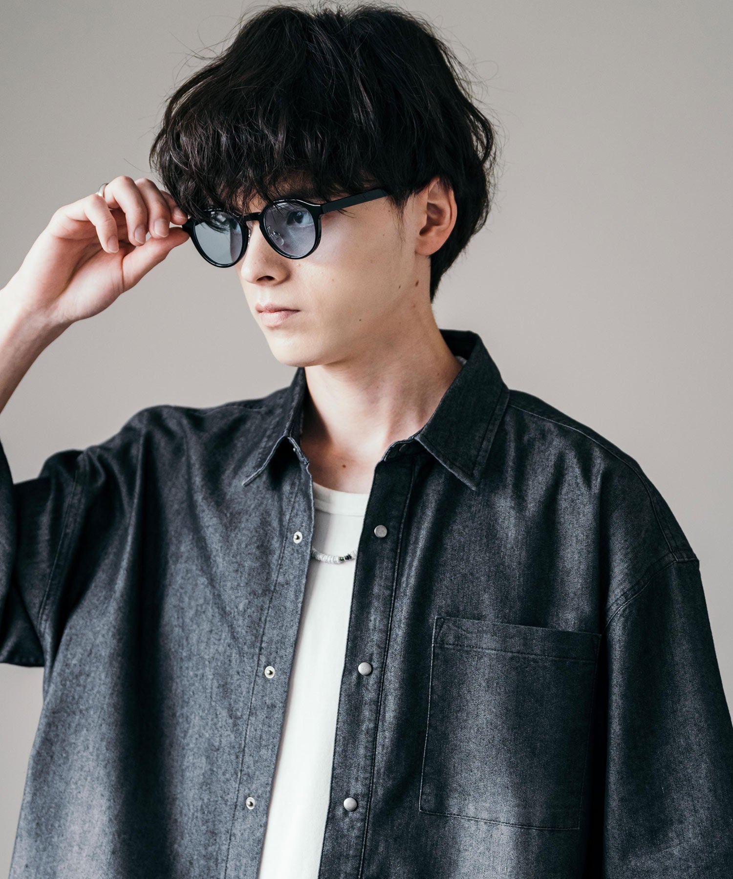 ボストンカラー レンズサングラス 伊達メガネ 12722