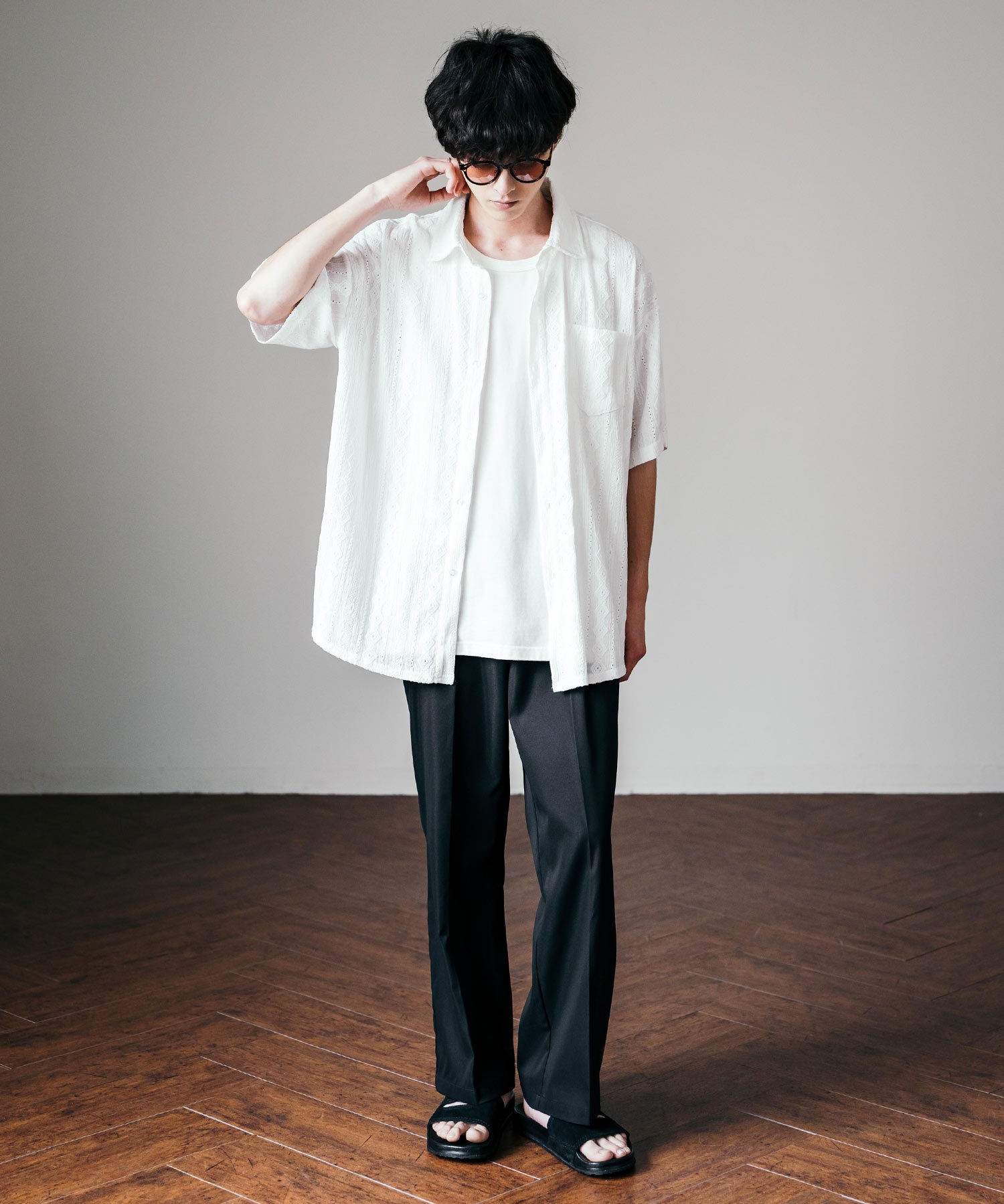 ボストンカラー レンズサングラス 伊達メガネ 12722