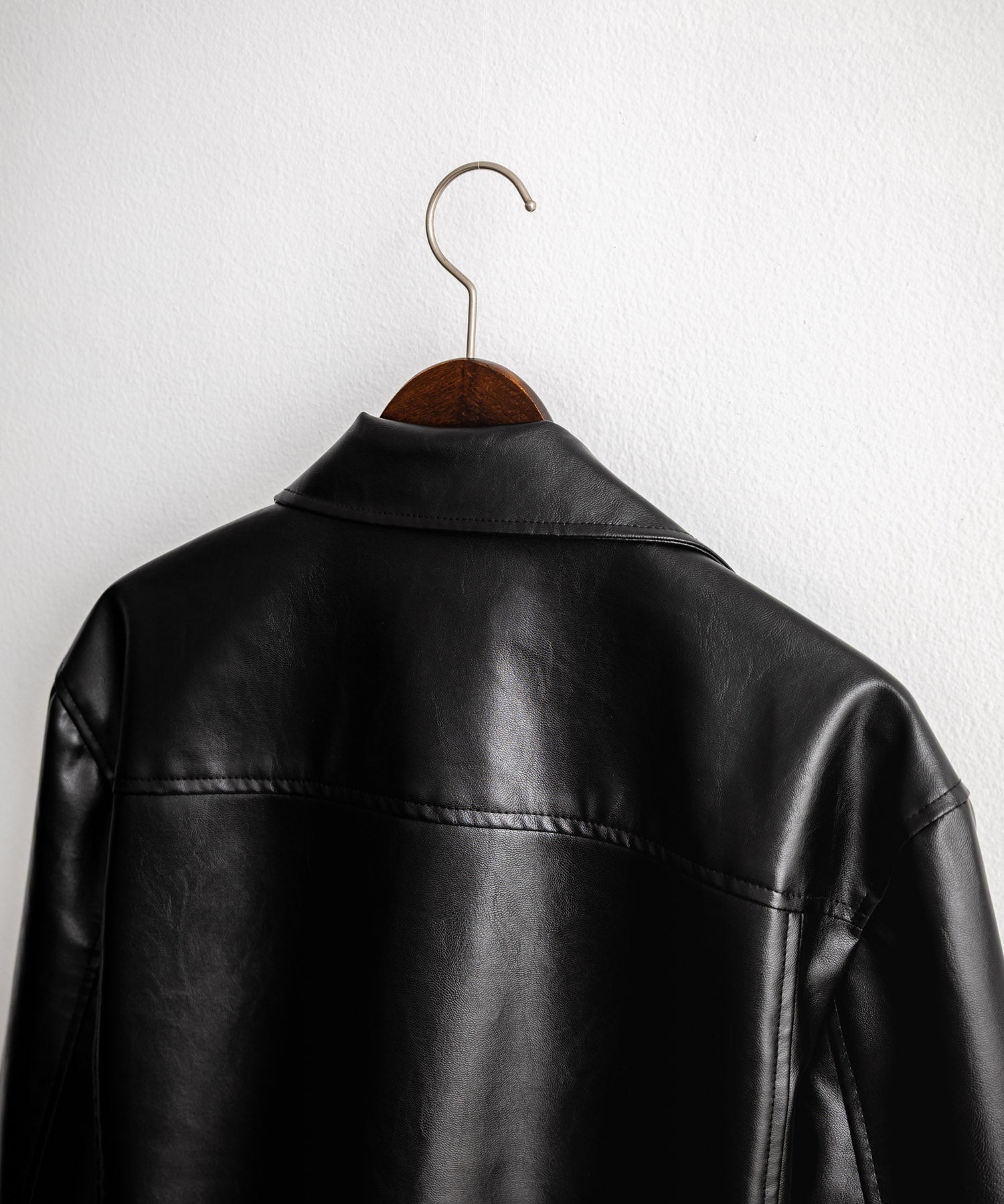 PUレザーダブルライダースジャケット 14682