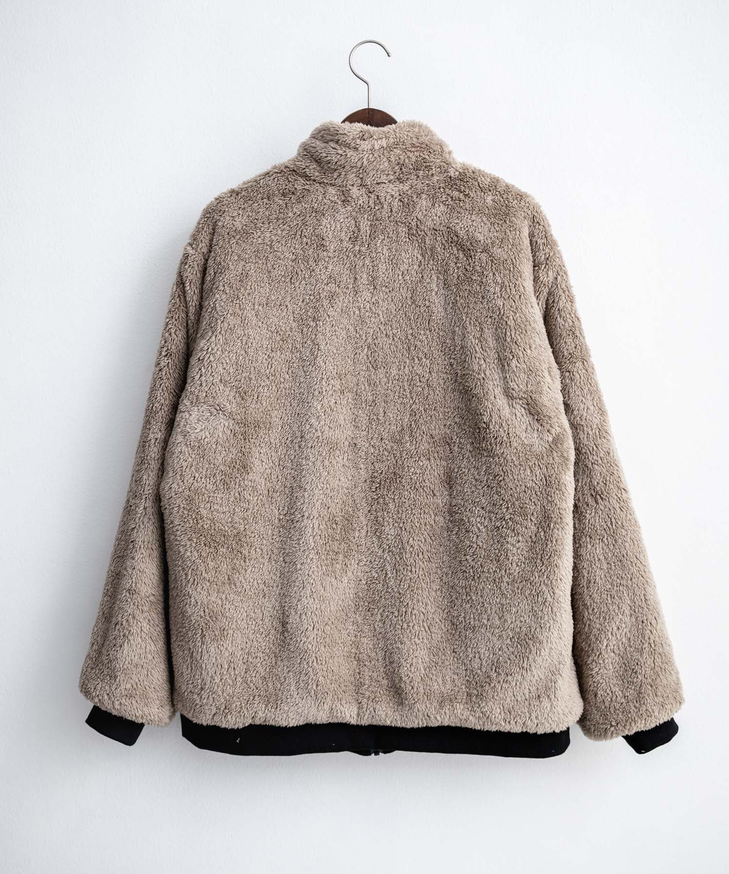 KRIFF MAYER クリフメイヤー 2WAYリバーシブル ひっくりスタンドネックボアジャケット/ワンポイントロゴ刺繍入りブルゾン 2612802 16550