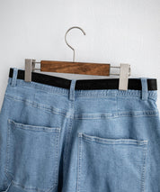 THE NORTH FACE WHITE LABEL BRIS DENIM SHORTS ロゴ刺繍ワイドデニムイージーショートパンツ 16164