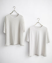 オーバーサイズ 透かし編みアンサンブル半袖Tシャツ