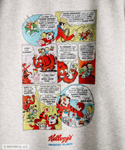 Kellogg's 別注コラボ オーバーサイズヴィンテージライクグラフィックプリント裏起毛スウェットトレーナー 15117