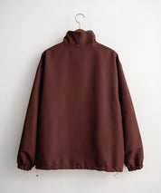 2WAYリバーシブル 両A面オーバーサイズワンポイントロゴ刺繍スタンドネックショートブルゾン 15477