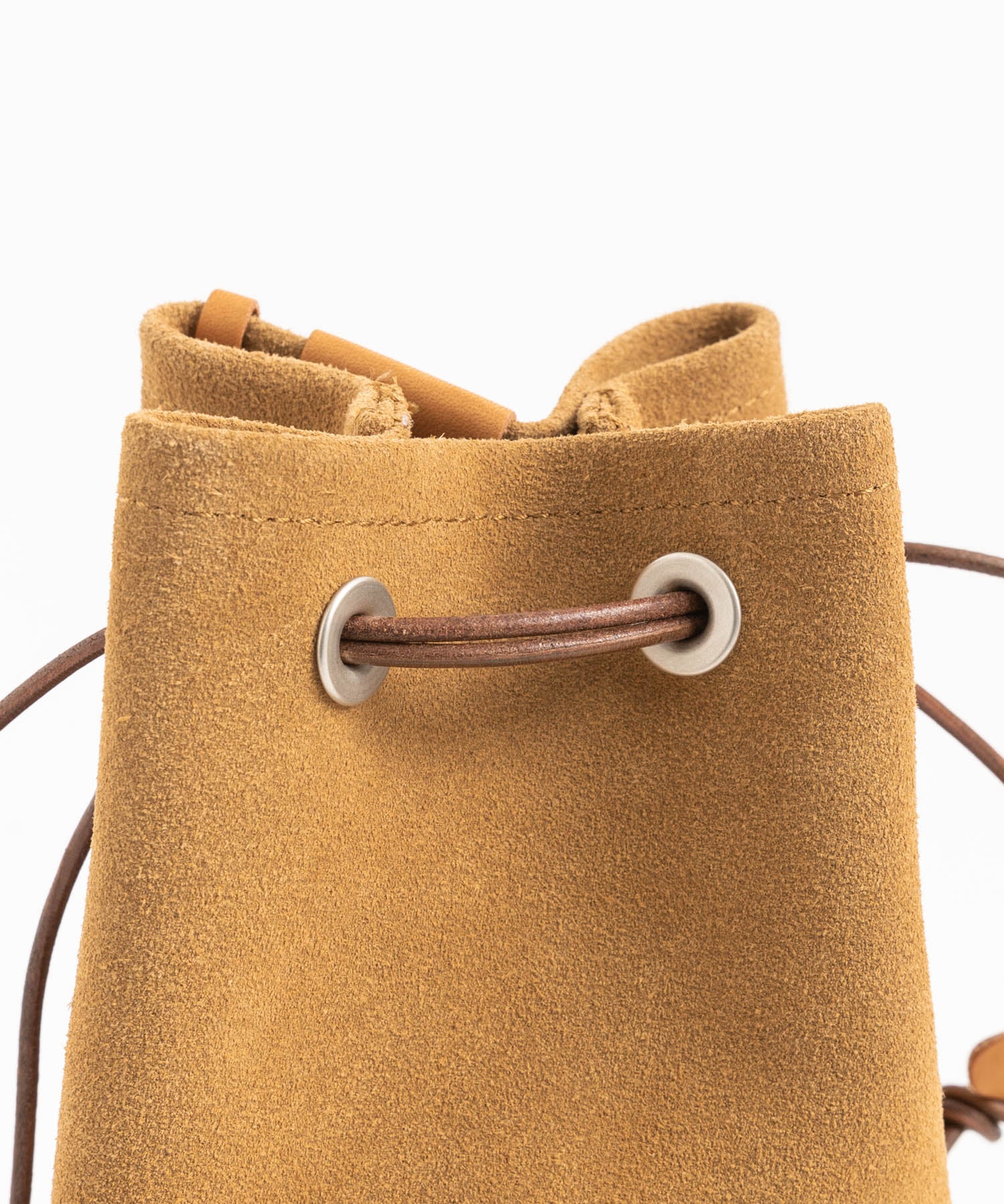 Butler Verner Sails バトラーバーナーセイルズ 日本製/国産 モールドレザー巾着スエードレザーショルダーバッグ JA-2685 11940