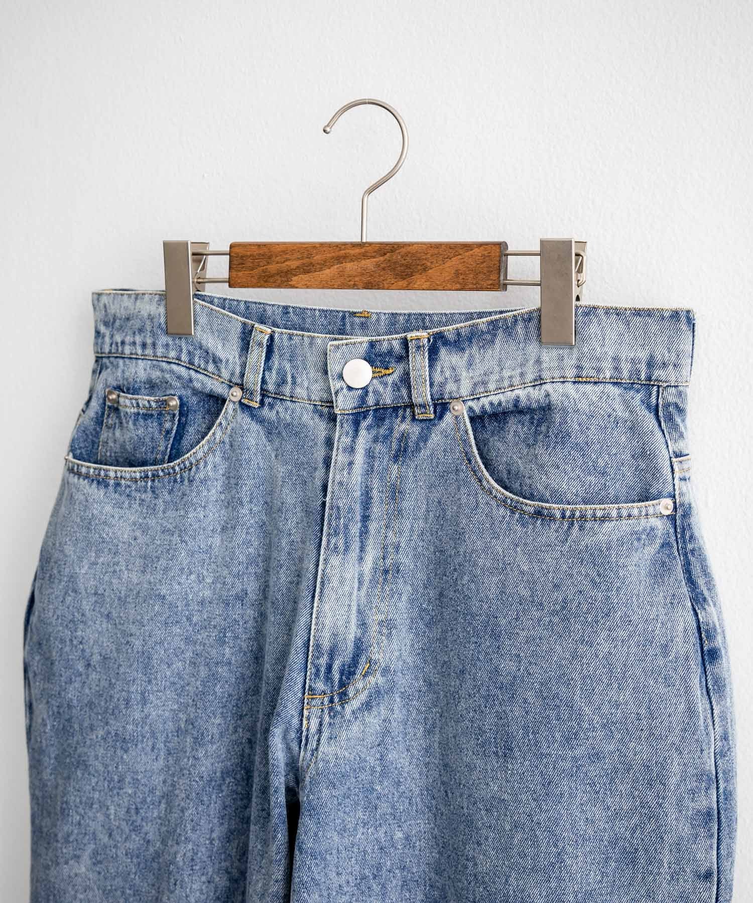 【セットアップ】オーバーサイズデニムジャケット＋ワイドパンツ