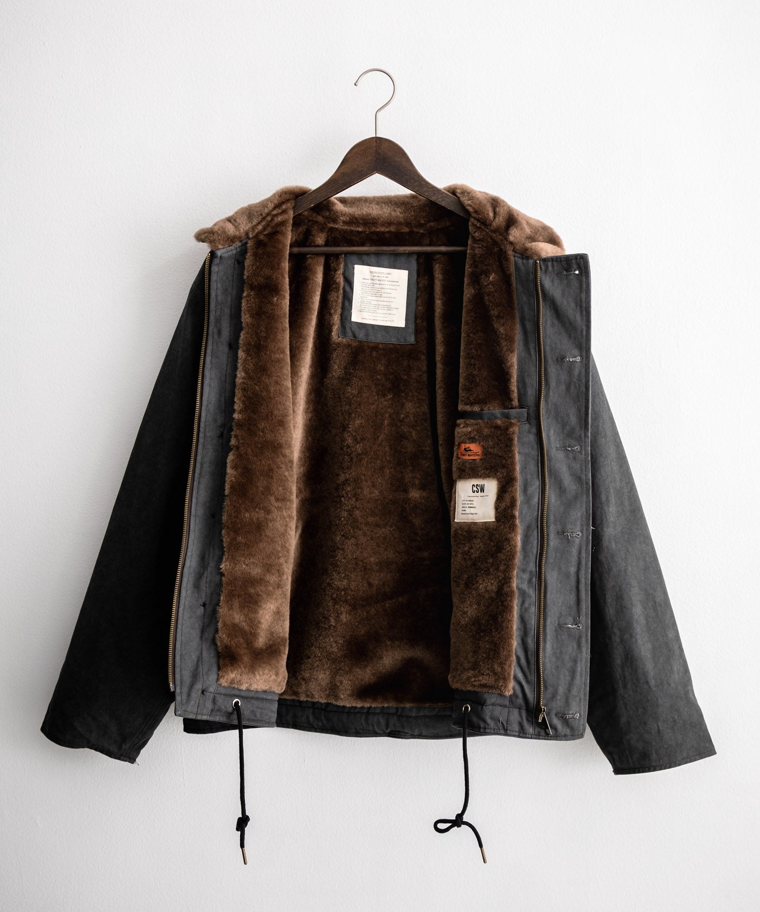 KRIFF MAYER クリフメイヤー バックグラフィックプリント裏ボアデッキジャケット 2525109 14969