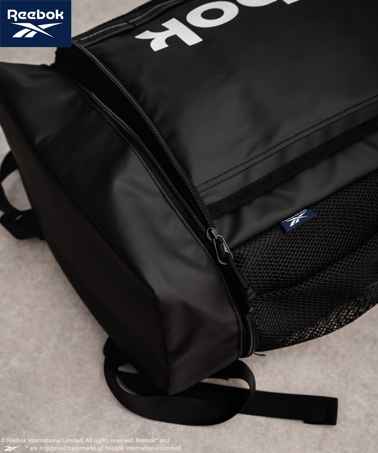 Reebok リーボック ボックスバックパック/ロゴ入りスクエア型A4収納可能大容量リュック 14839