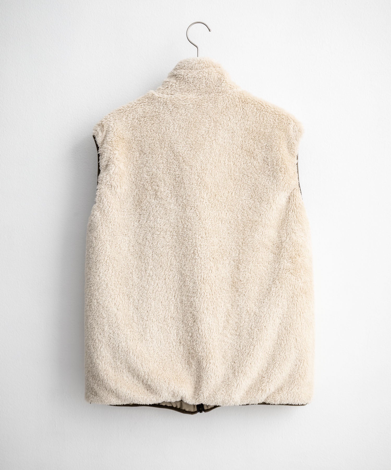 KRIFF MAYER クリフメイヤー 2WAYリバーシブル ひっくりスタンドネックボアベスト/ ワンポイントロゴ刺繍入りジップアップフリースベスト 2612800 16549