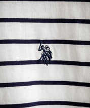 U.S.POLO ASSN. ユーエスポロアッスン バックプリント/無地/ボーダー オーバーサイズクルーショートスリーブTシャツ
