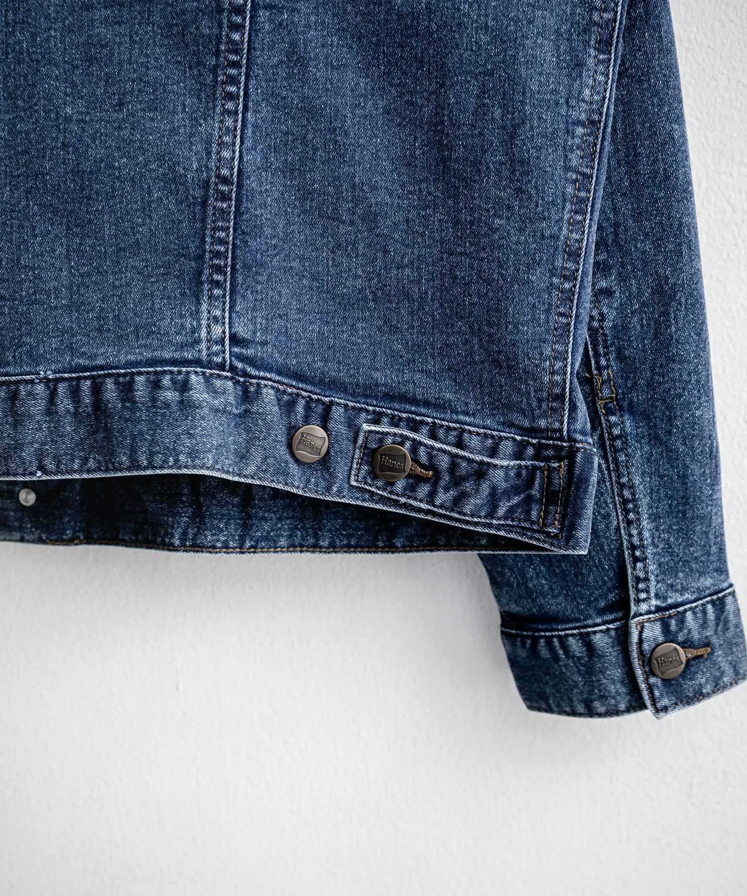 新色追加 Hanes ヘインズ ショート丈 ストレッチデニムジャケット Gジャン 14398