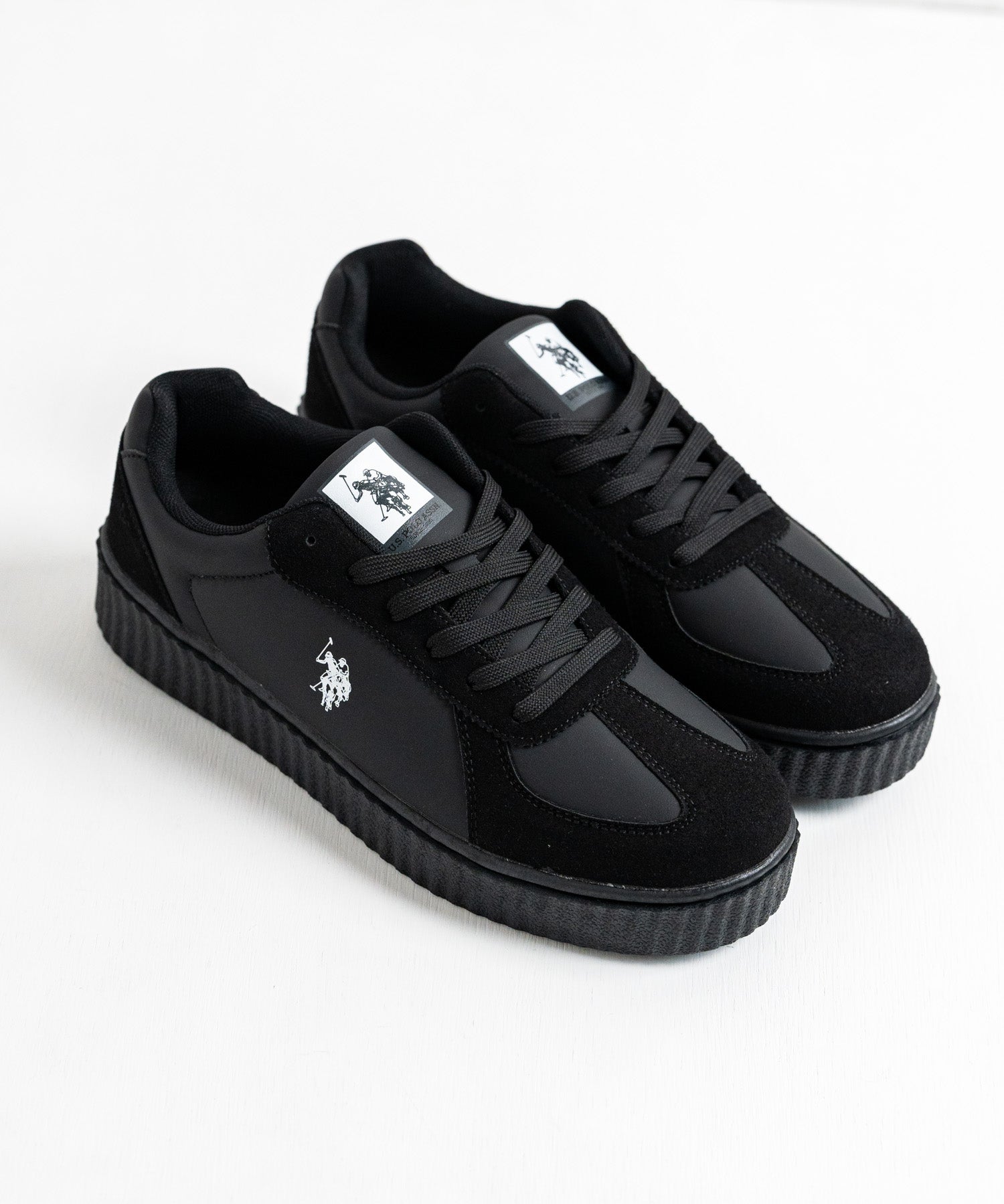 新色追加 U.S. POLO ASSN. ユーエスポロアッスン 厚底ボリュームソールコンビネーションレースアップスニーカー 14137