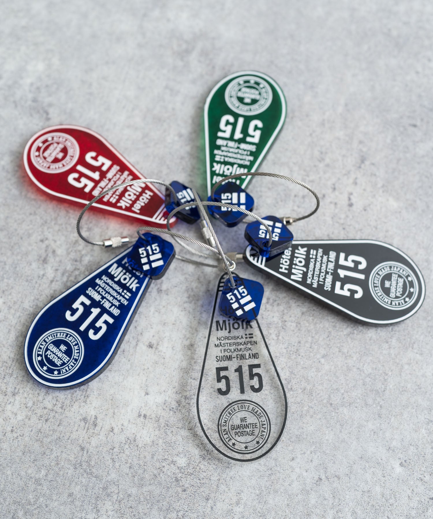 日本製 アクリルホテルキーリング ACRYLIC HOTEL KEY HOLDER(515) AW-1314-2 1939