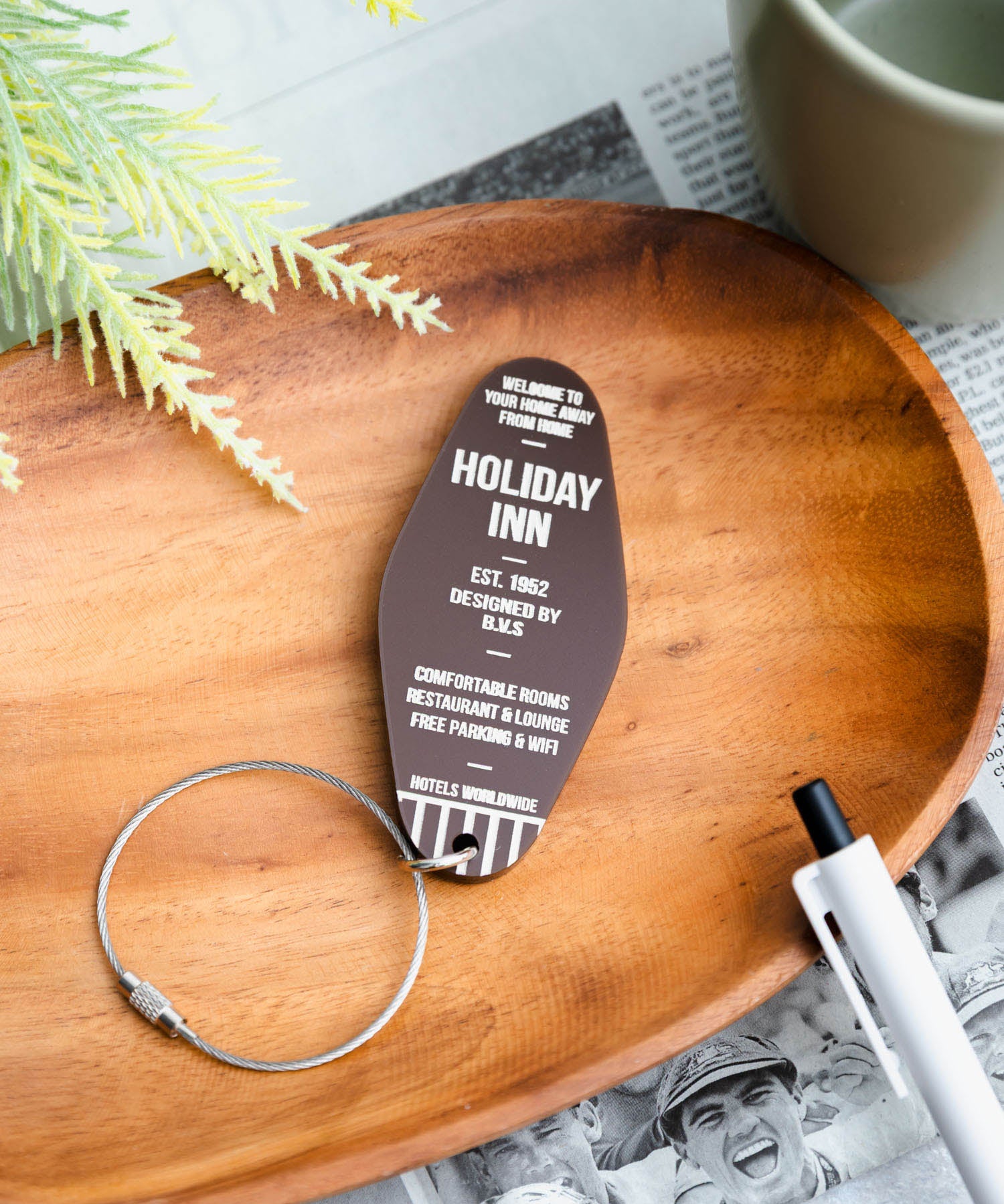 Butler Verner Sails 日本製 CHECK IN KEY TAG ワイヤーリングアクリルキーホルダー JA-3088 16239