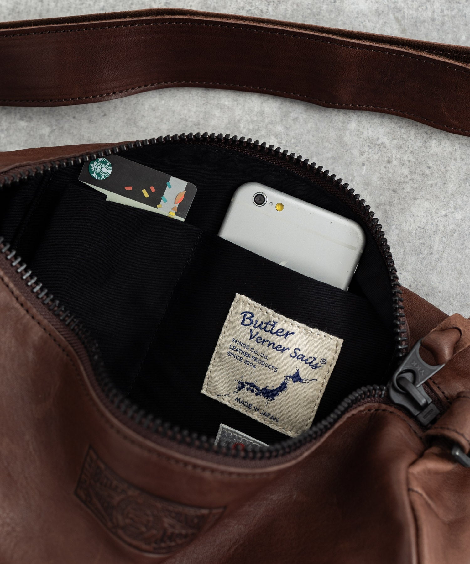 Butler Verner Sails バトラーバーナーセイルズ 日本製 国産馬革ロールショルダー JA-1059 6033