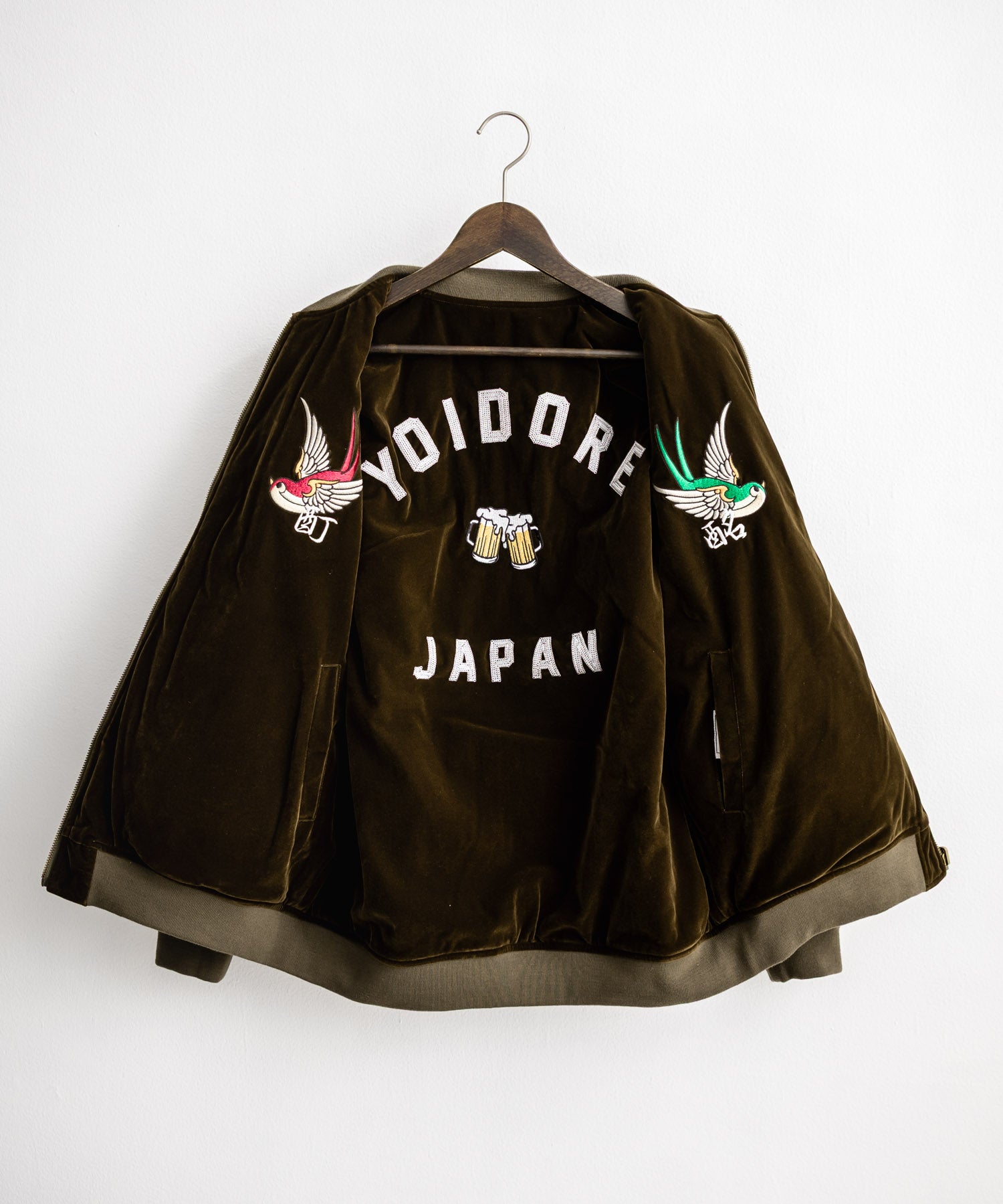 YOIDORE 酔いどれ スーベニア刺繍キルティング2wayリバーシブルジャケット 14890