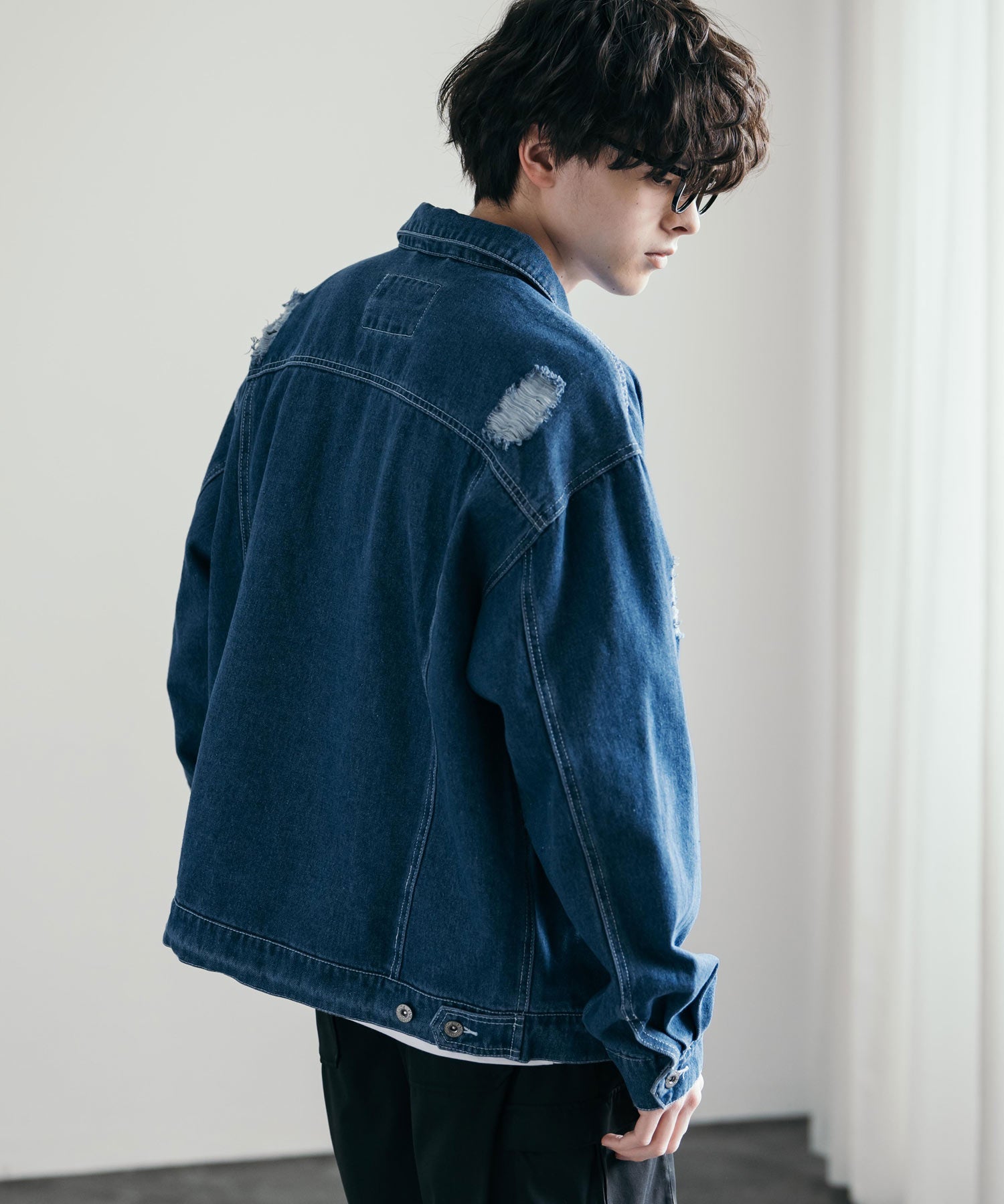 オーバーサイズダメージ加工デニムジャケット/Gジャン – Rocky Monroe