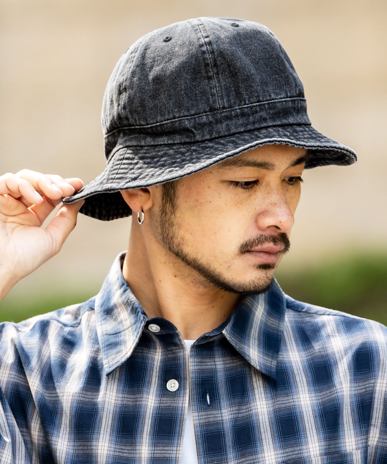 NEWHATTAN ニューハッタン Metro Hat denim デニムメトロハット