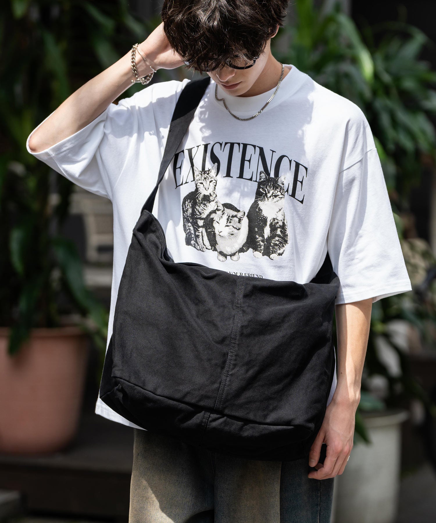 ビッグキャンバスショルダーバッグ 13629