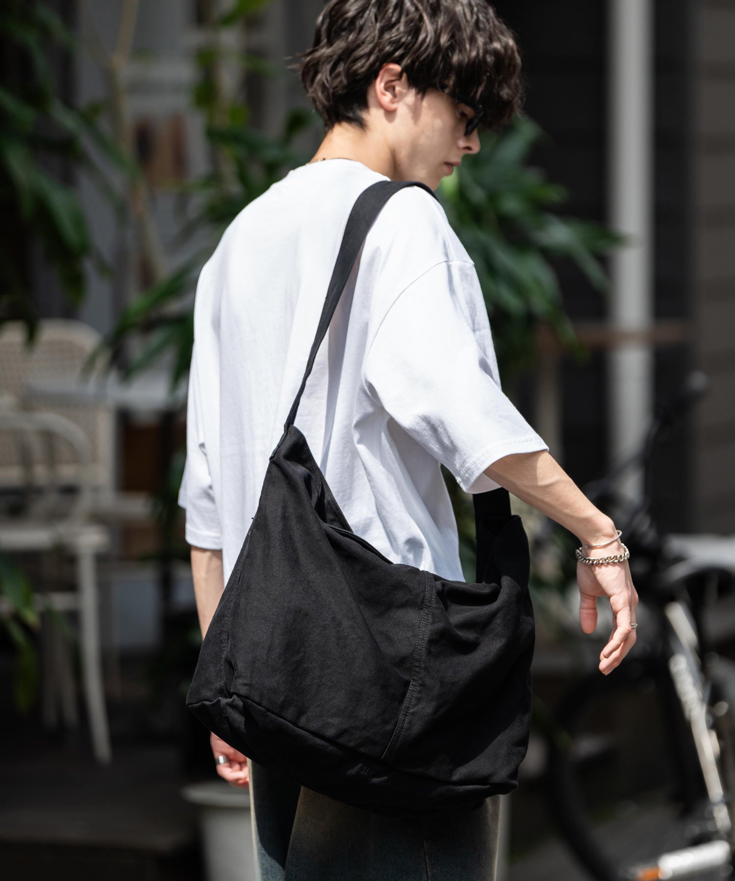 ビッグキャンバスショルダーバッグ 13629