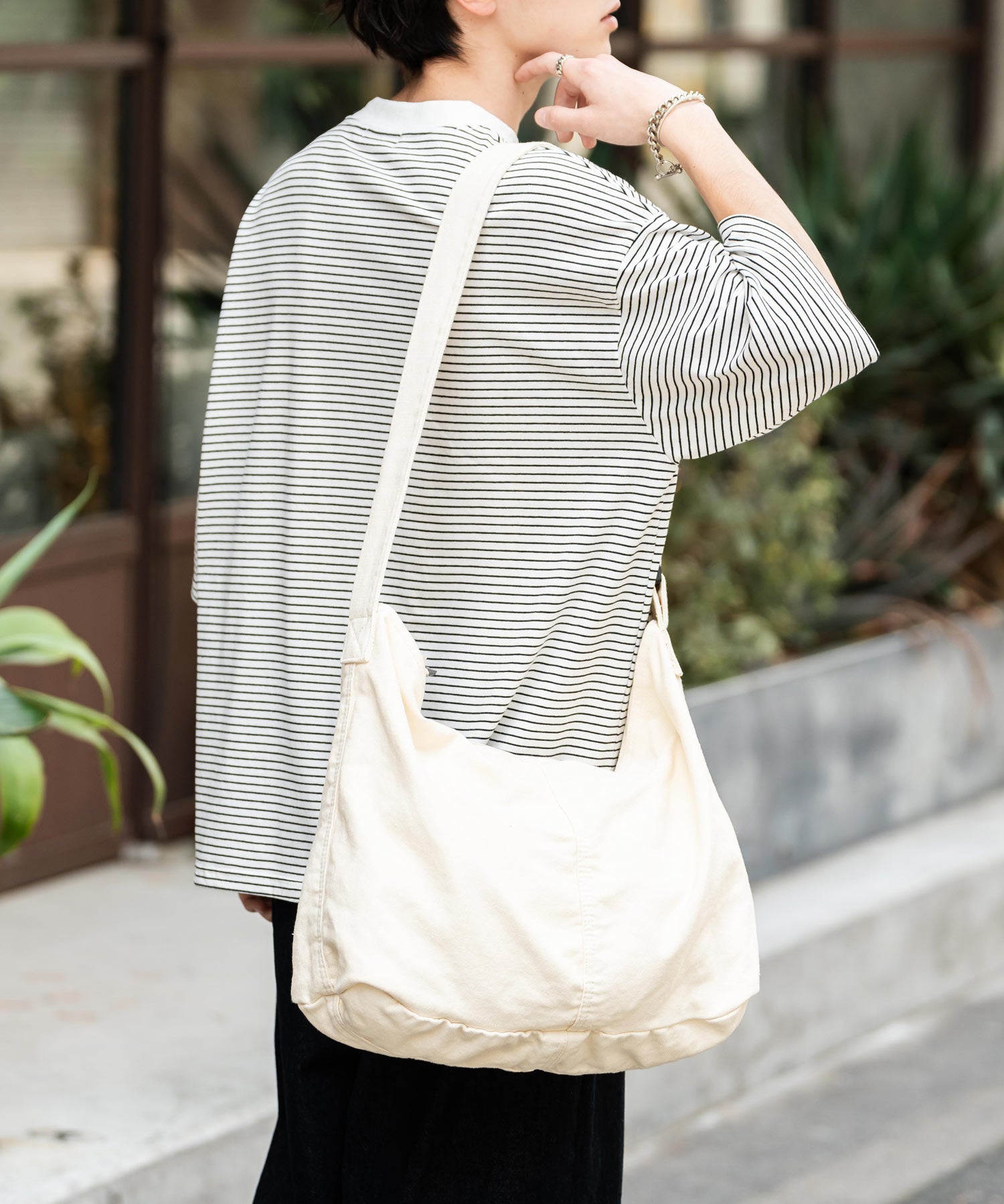 ビッグキャンバスショルダーバッグ 13629