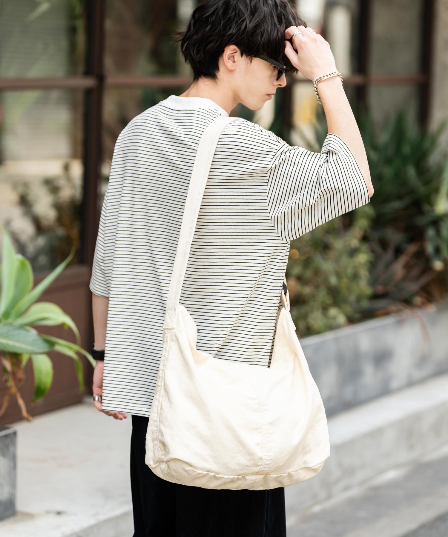 ビッグキャンバスショルダーバッグ 13629