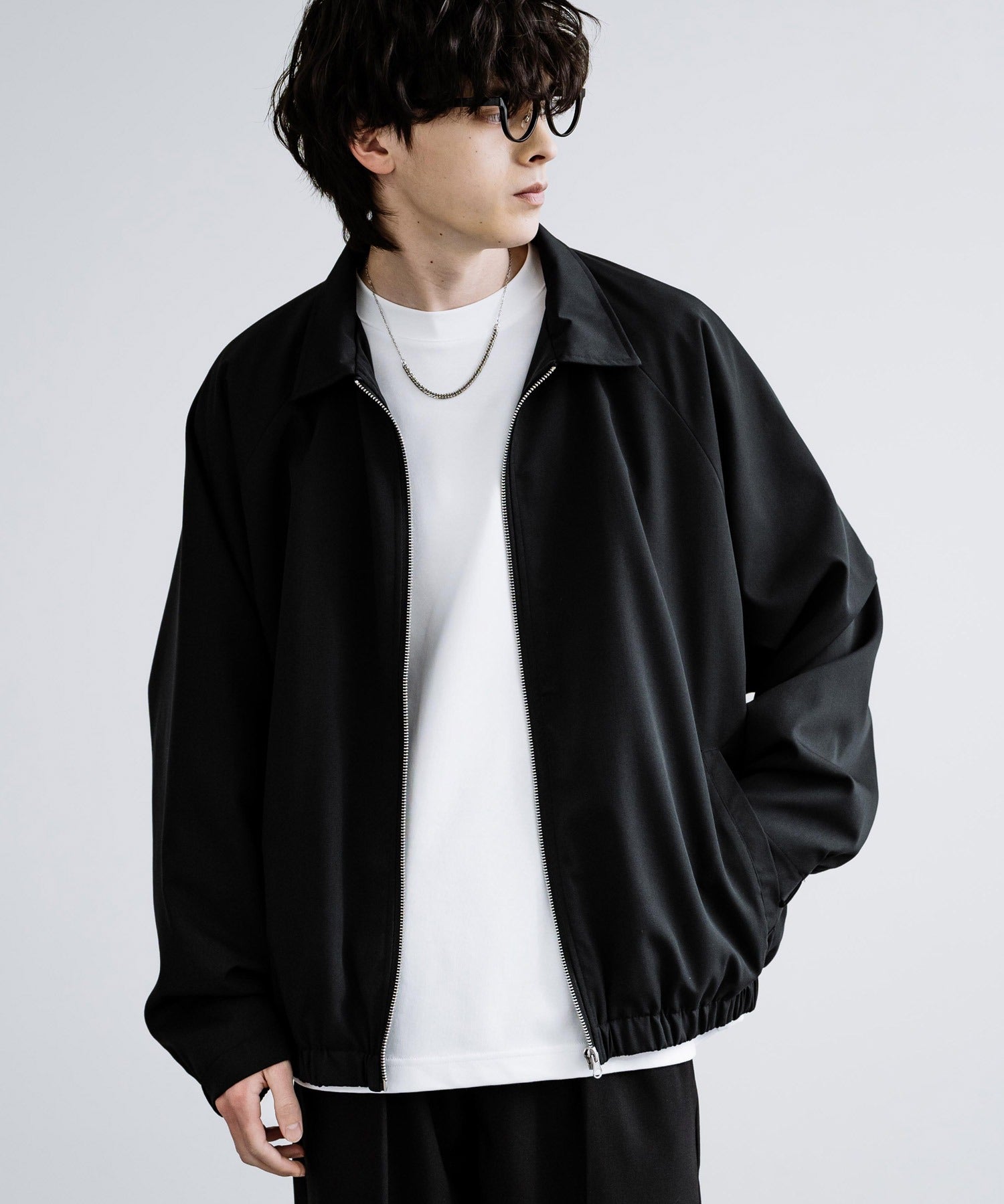 オーバーサイズドルマンスリーブショートブルゾン 13724