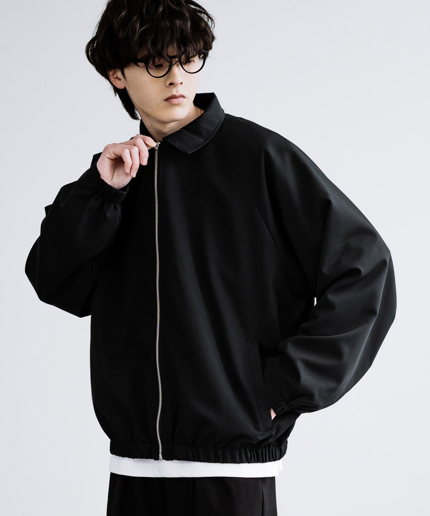 オーバーサイズドルマンスリーブショートブルゾン 13724