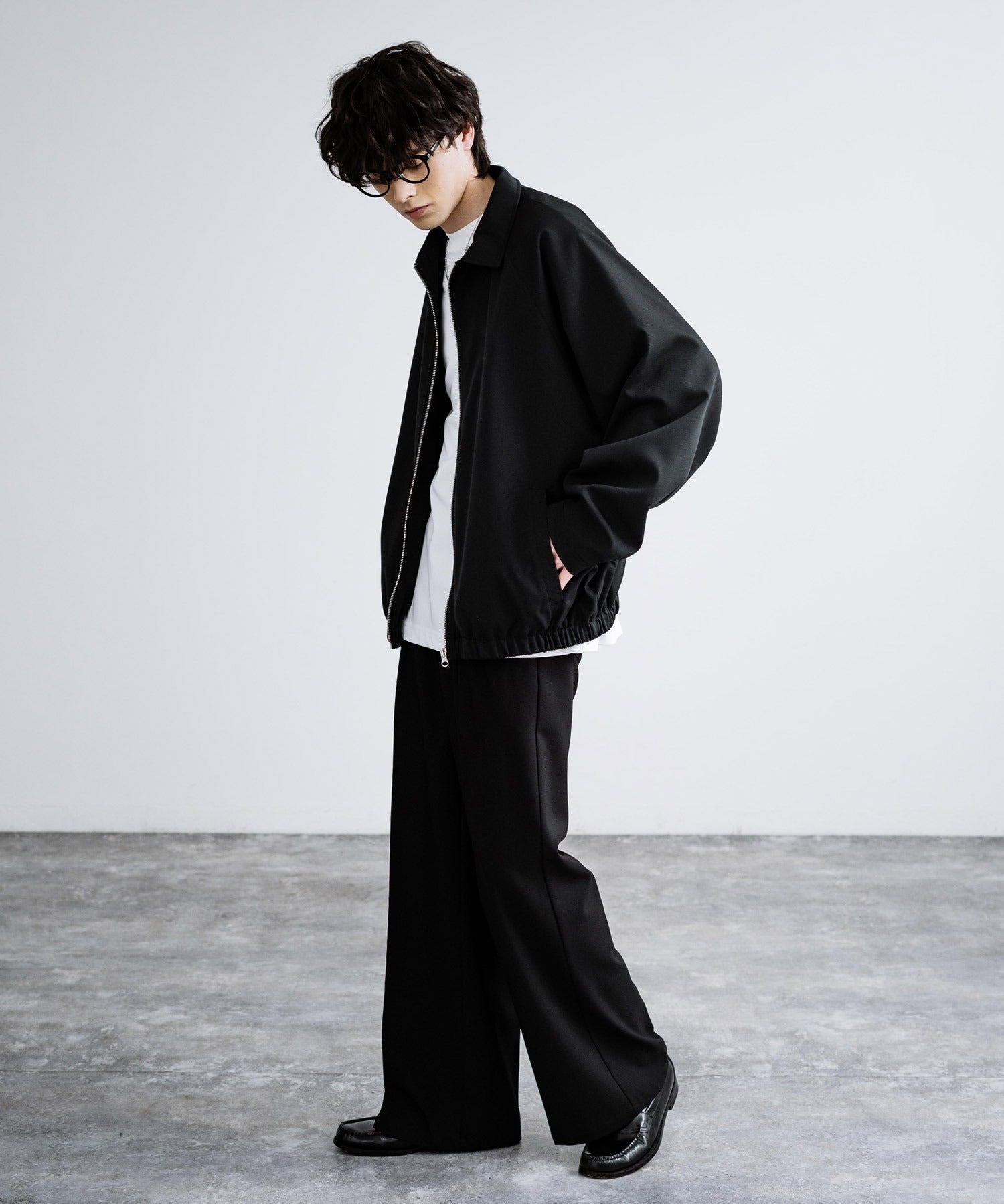 オーバーサイズドルマンスリーブショートブルゾン 13724