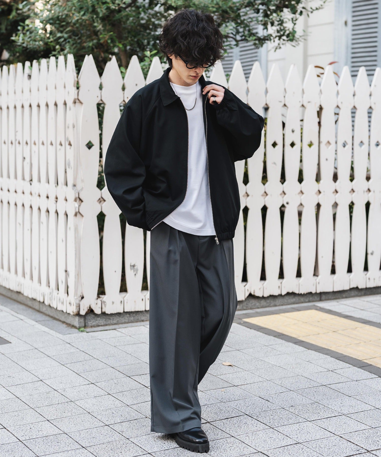 オーバーサイズドルマンスリーブショートブルゾン 13724