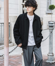 オーバーサイズドルマンスリーブショートブルゾン 13724