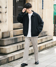 オーバーサイズドルマンスリーブショートブルゾン 13724