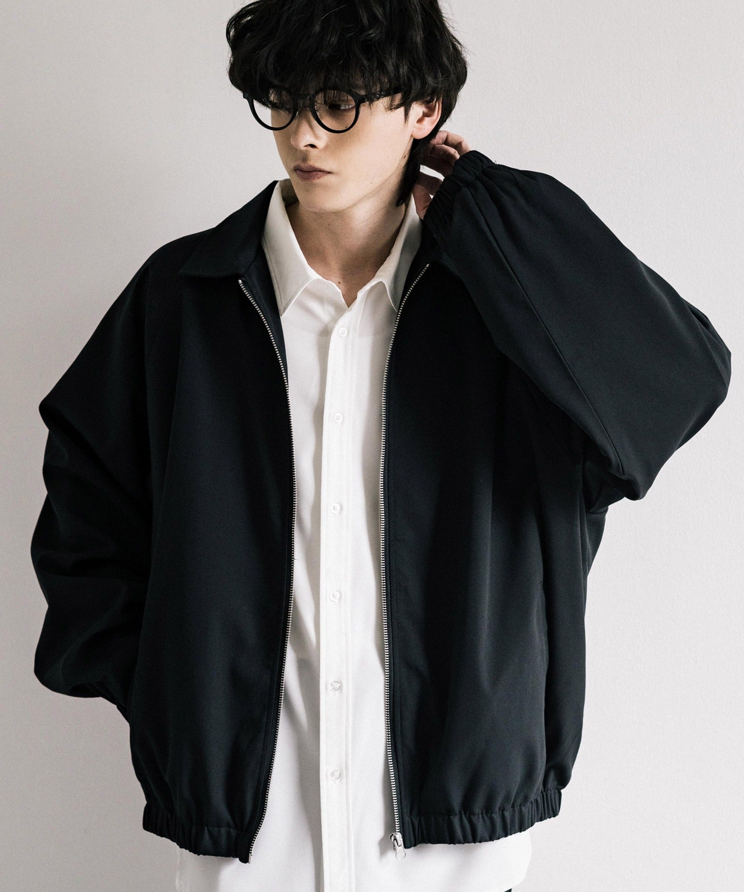 オーバーサイズドルマンスリーブショートブルゾン 13724