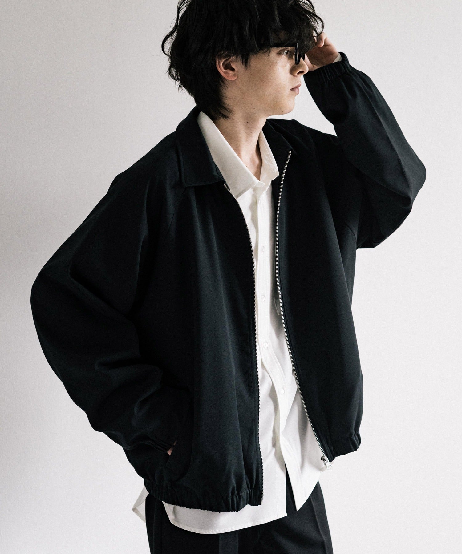 オーバーサイズドルマンスリーブショートブルゾン 13724