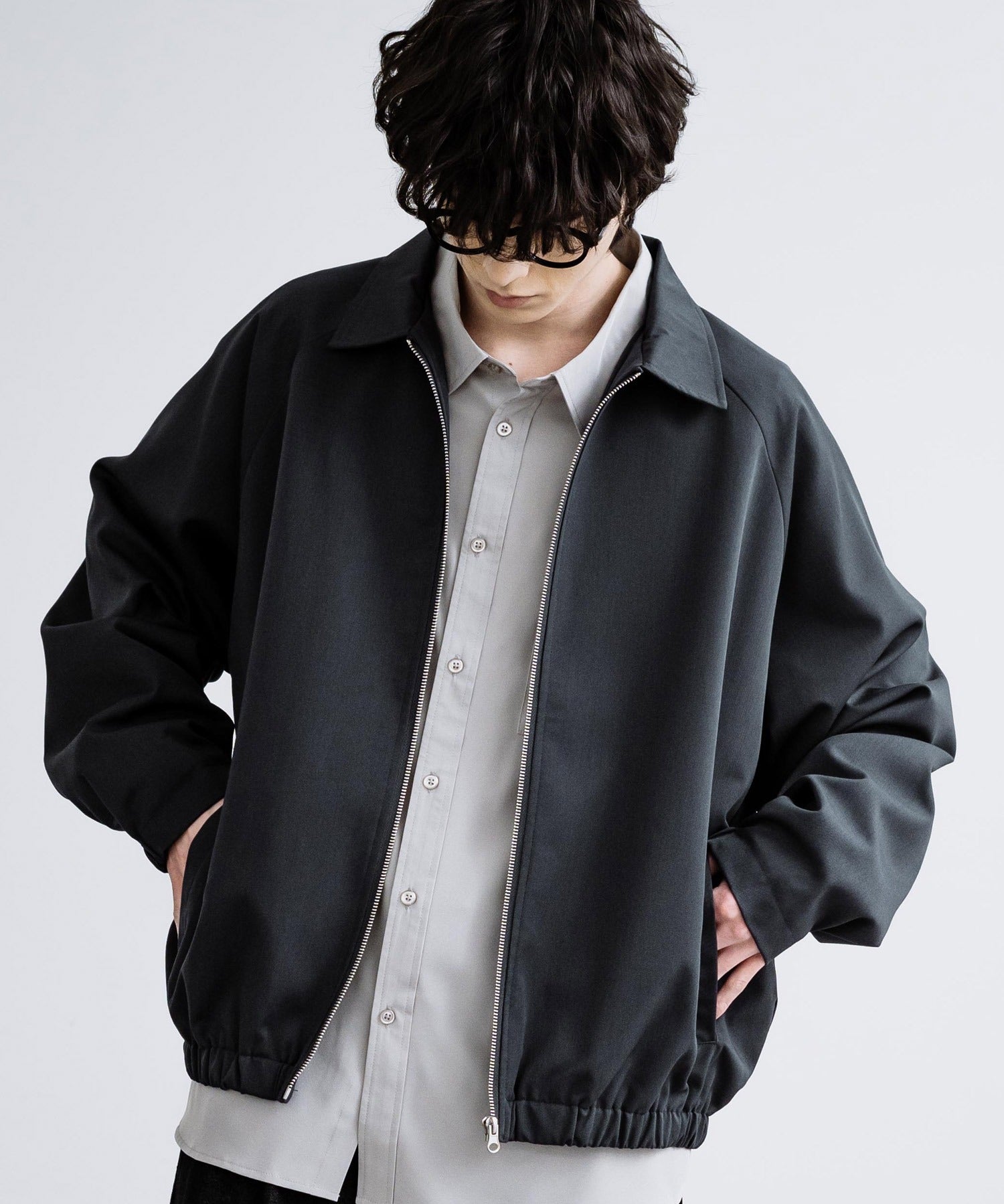 オーバーサイズドルマンスリーブショートブルゾン 13724