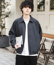 オーバーサイズドルマンスリーブショートブルゾン 13724